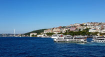 Panoramic view from Topkapi palace on Bosporus by ambasador