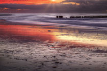 Sonnenuntergang - Strand bei Kampen auf Sylt by Joachim Hasche