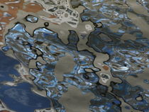 blurred water reflection in grey, brown and blue - PHOTOSCHNIGG_ID: 5BE2CB34AA99C42 von photoschnigg
