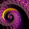 Glowing-purple-and-gold-spiral
