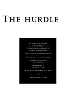 The hurdle  by Frank Kiesel