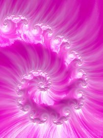 Fascinating Soft Pink Spiral by Elisabeth  Lucas