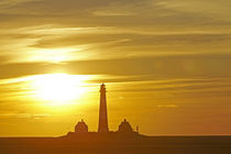 Westerhever Leuchtturm bei Sonnenuntergang von Olaf Schulz