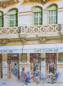 Café Colon in Llucmajor, Mallorca von Ronald Kötteritzsch