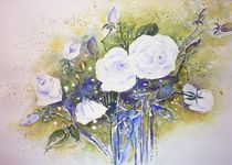 weiße Rosen von Annke Brünger-Weigang