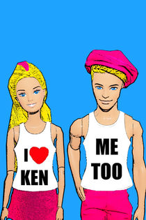 I Love Ken! Me Too! Gay Art by Kirsty Hotson