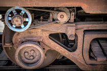 Rusty Train Wheel by Elisabeth  Lucas