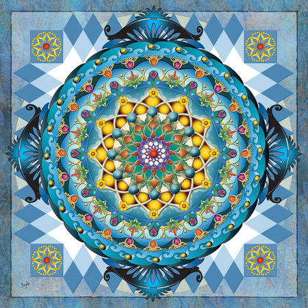 Mandala-blue-crown-20x20