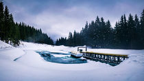 Reservoir in the winter by Zoltan Duray