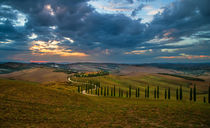 Sunset over Toscany by Jarek Blaminsky