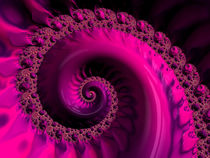 Glowing Pink Spiral by Elisabeth  Lucas