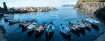 Panorama with colorful boats by Jarek Blaminsky