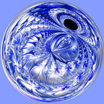 Blue Flower Spiral by Elisabeth  Lucas