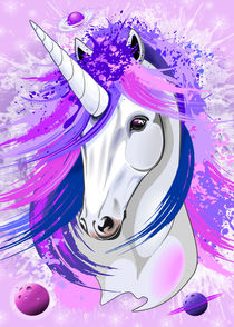 Unicorn Spirit Pink and Purple von bluedarkart-lem