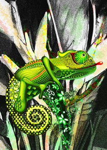 Chameleon Art Fantasy by bluedarkart-lem