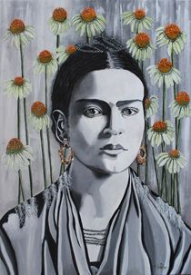 Frida Kahlo   Blumenverbunden by Erich Handlos