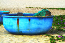 main Vietnamese fishing boat on the sand by mnwind