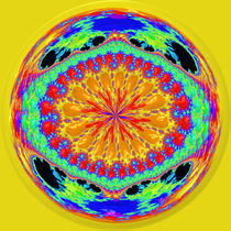 Colorful Medallion Orb by Elisabeth  Lucas