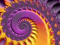 Embossed Purple Spiral by Elisabeth  Lucas