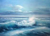 Blaue Zärtlichkeit des Meeres. by Ludmila Gittel