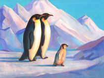 Happy Penguin Family by Svitozar Nenyuk