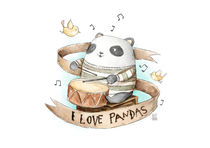 I love Pandas by Mike Koubou