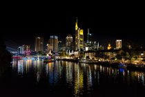 Frankfurter Skyline bei Nacht von Kilian Schloemp