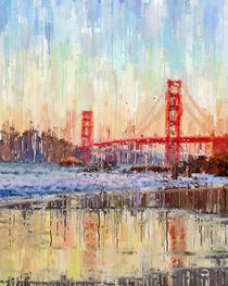 Golden Gate Painting by Leonardo  Gerodetti