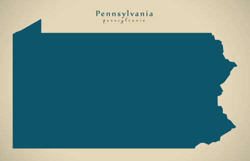 Modern-map-usa-pennsylvania