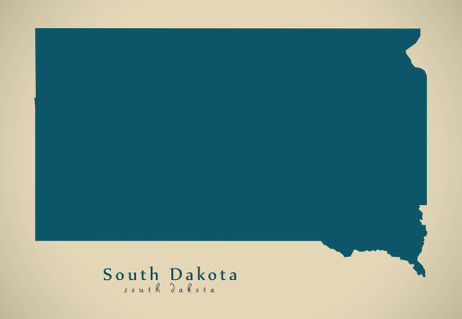 Modern-map-usa-south-dakota