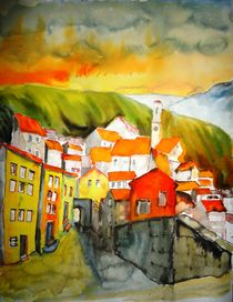 Dorf in den Abruzzen by Gerhard Stolpa