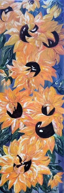 Sunflowers Tall and Skinny Vertorama von eloiseart