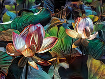 Lotus pond. von Artly Studio