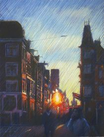 Impression of an Amsterdam sunset - 19-12-14 by Corne Akkers