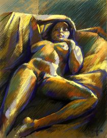 Reclining nude - 20-01-15 by Corne Akkers