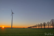 Sonnenuntergang in Ehmen bei Wolfsburg von Jens L. Heinrich