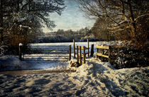 A Snowy Day In Tidmarsh by Ian Lewis