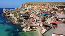 Famous Popeye village with colorful houses by ambasador