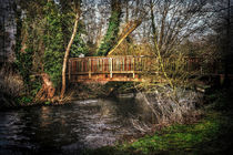 Footbridge Over The River Kennet by Ian Lewis