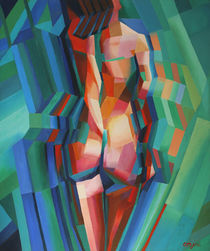 Cubistic nude 02 (2013) by Corne Akkers