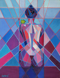 Cubistic woman (2010) by Corne Akkers