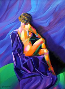 Cubistic nude 01 (2013) (sold) von Corne Akkers
