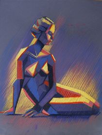 Cubistic nude (04) (2013) von Corne Akkers