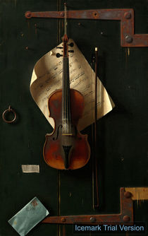 William Michael Harnett, The Old Violin von artokoloro