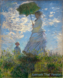 Claude Monet Woman Parasol Madame Monet & Son von artokoloro