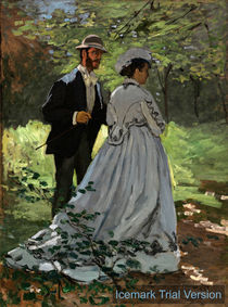 Claude Monet Bazille & Camille Study for Dejeuner sur l'Herbe by artokoloro
