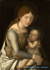Andrea Mantegna, Correggio, Madonna and Child von artokoloro