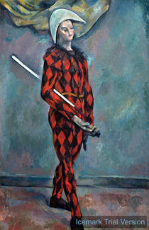 Paul Cézanne, Harlequin or Clown von artokoloro