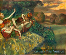 Edgar Degas, Four Dancers, c. 1899, oil on canvas by artokoloro