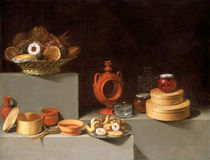Still Life with Sweets and Pottery, Spanish by artokoloro